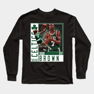 Dee Brown Basketball Legend Signature Vintage Retro 80s 90s Bootleg Rap Style Long Sleeve T-Shirt